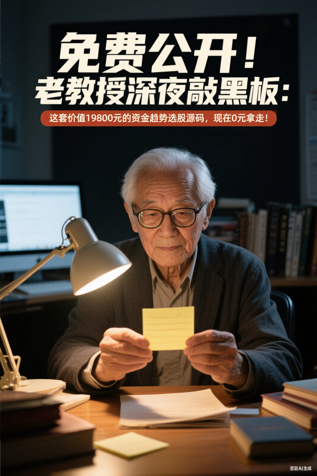 免费公开！老教授深夜敲黑板：这套价值19800元的资金趋势选股源码，现在0元拿走！