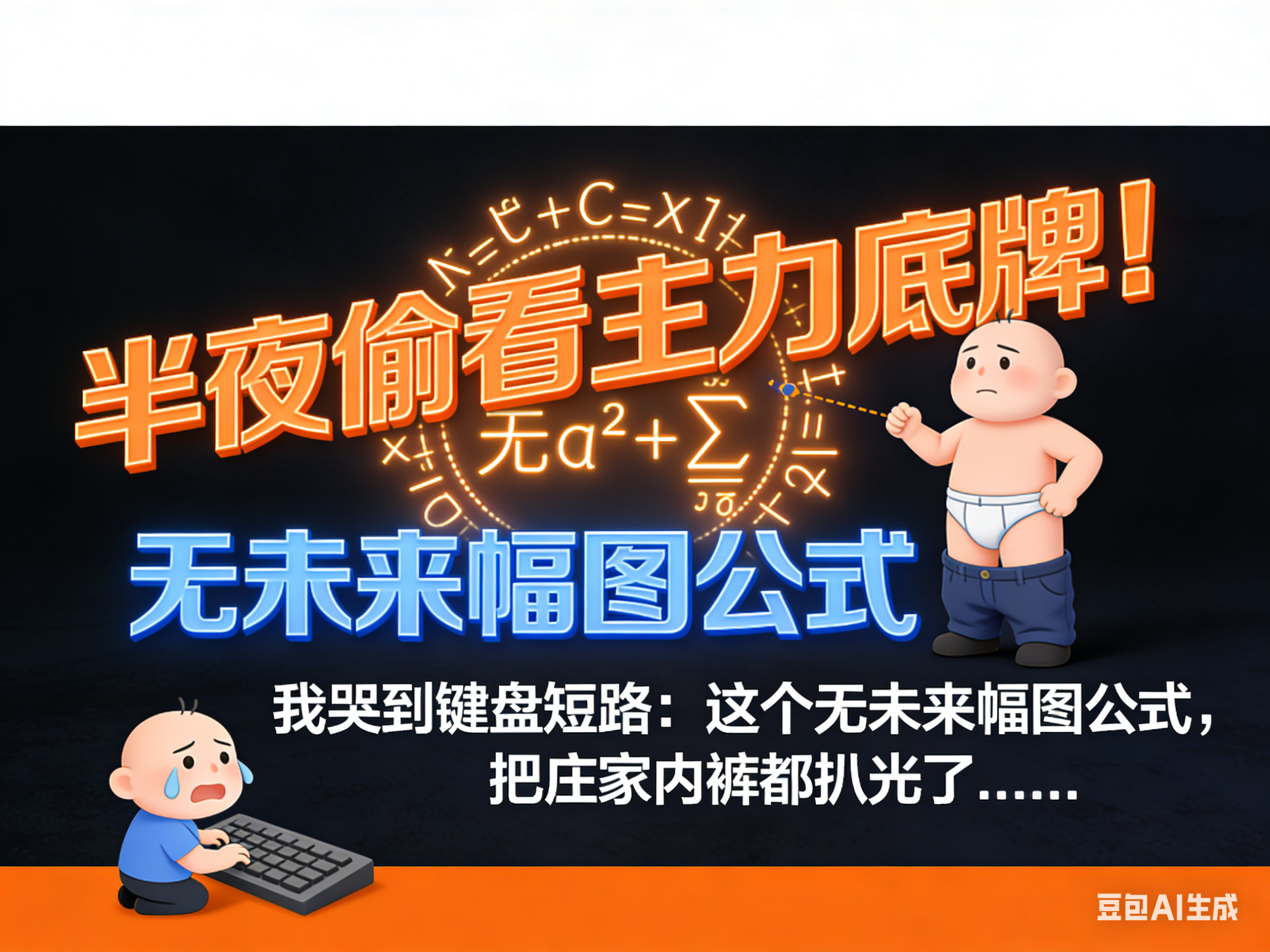 半夜偷看主力底牌！我哭到键盘短路：这个无未来幅图公式，把庄家内裤都扒光了……