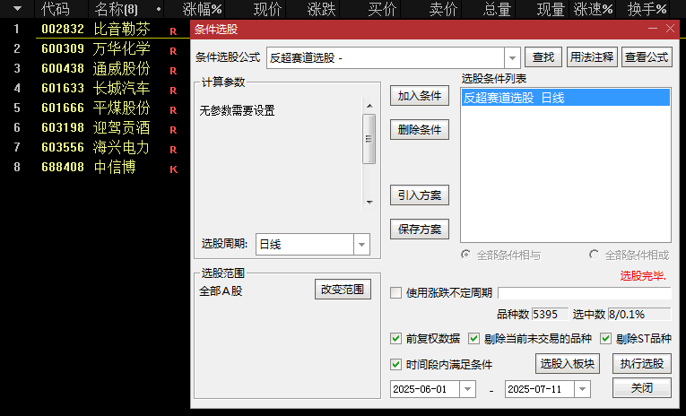 超跌反转【反超赛道】副图/选股指标公式 适用于趋势转折初期 实现底部启动信号的精准识别
