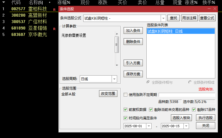 【长阴短柱】主图/副图/选股指标 识别主力洗盘结束信号 捕捉缩量下跌后的反弹机会 强调右侧确认