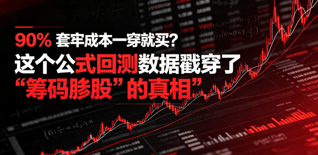 90% 套牢成本一穿就买？这个公式回测数据戳穿了"筹码选股"的真相