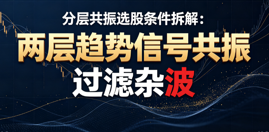分层共振选股条件拆解：两层趋势信号共振过滤杂波