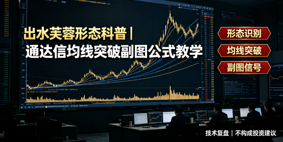 出水芙蓉形态科普｜通达信均线突破副图公式教学