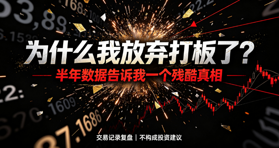 为什么我放弃打板了？半年数据告诉我一个残酷真相