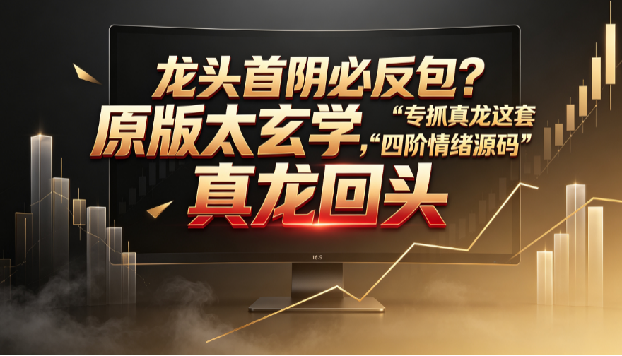 三次出水芙蓉=主力控盘？原版太机械，这套“四阶共振源码”专抓真突破！
