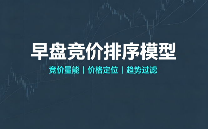 早盘竞价排序模型：集合竞价强度评估观察手记