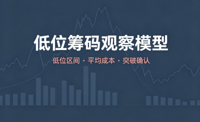 低位筹码观察模型：MACD动能+均线企稳+价格位置+短期反转，四维共振识别转折观察窗口