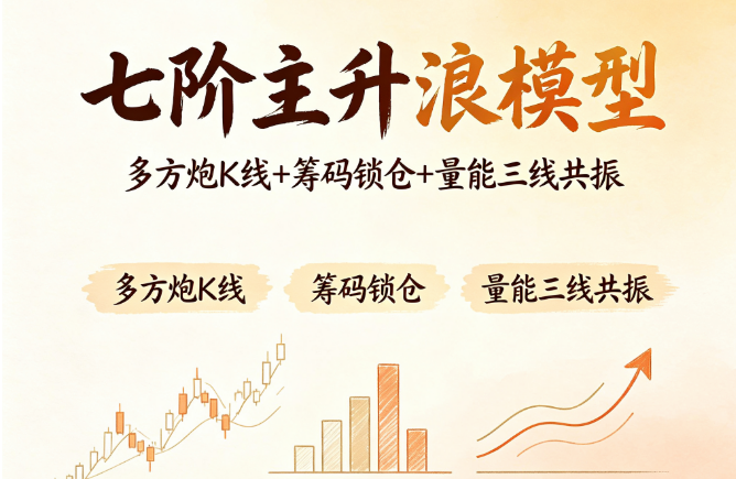 	  你总是卖飞主升浪？多方炮+筹码锁仓帮你识别"主力已经锁仓、只等一根大阳线点火"的临界点