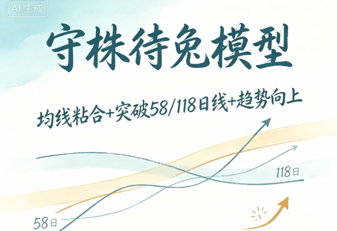 你总是追高被套？守株待兔用"均线粘合+趋势突破"帮你等在主力的必经之路上
