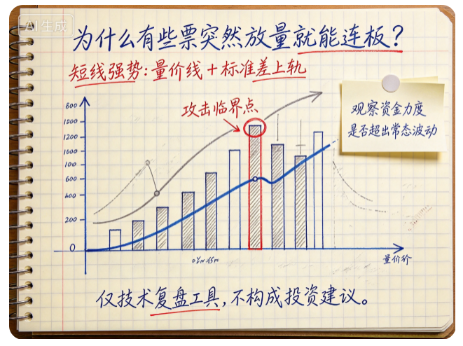 不满10线不突破，不放量≥2倍不动手！「短线强势」双重过滤，只锁定量价线全突破的真强势