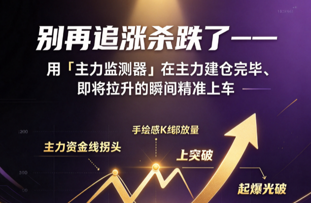 均线粘合到极致+MACD金叉共振，主力监测器帮你锁定启动前夜的那根阳线