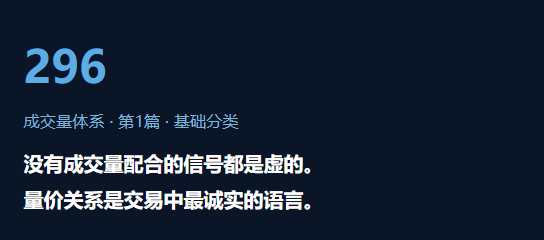 296. 成交量是照妖镜：放量上涨、放量下跌、缩量整理怎么区分